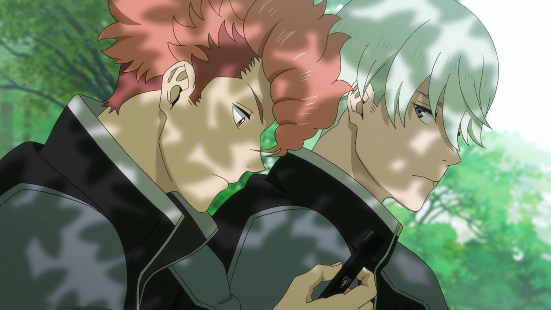 Reno and Iharu in the anime-original scenes (Image via Production I.G)